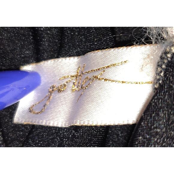 Vintage Gottex One Piece Swimsuit 12 Black White Gold Geometric Design Checkered - Picture 8 of 16